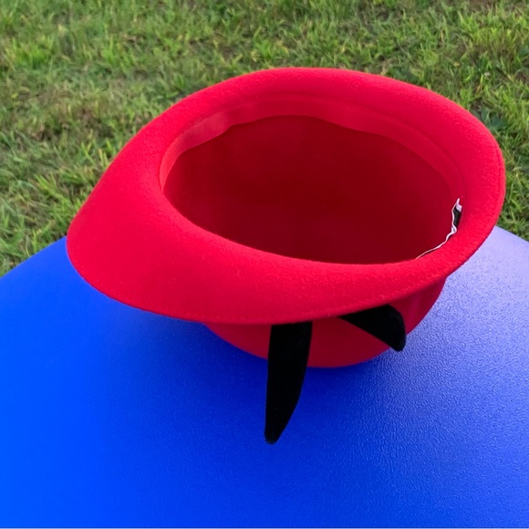 1980s Vintage LAURA ASHLEY 100% Wool Raspberry Women’s Hat - Picture 11 of 16